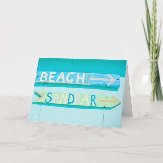 Beach Blank Note Card カード (正面)