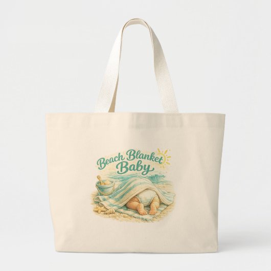 Beach Blanket Baby ラージトートバッグ (正面)