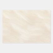 Beach Blue Cream Stripes Bridal Shower ラッピングペーパーシート (正面2)