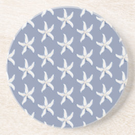 Beach Blue White Starfish コースター