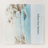 Beach Boat Ocean View  ジグソーパズル (横)