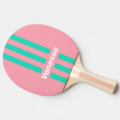 Beach Breeze Nostalgic Pin Stripes with Name 卓球ラケット (横)