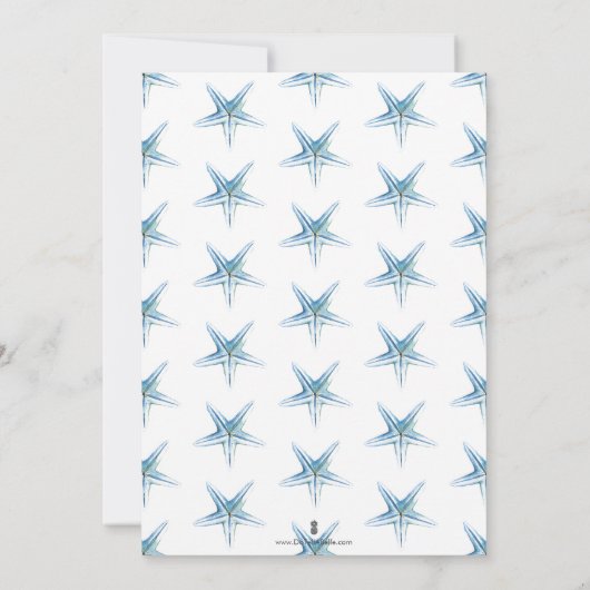 Beach Bridal Shower Invitations (裏面)