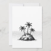 Beach Bride Bridal Shower 招待状 (裏面)