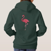 Beach bride typography stand tall pink flamingo ho パーカ (裏面)