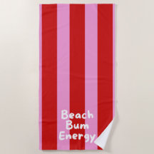 "Beach Bum Energy" 真っ赤な夏のストライプ