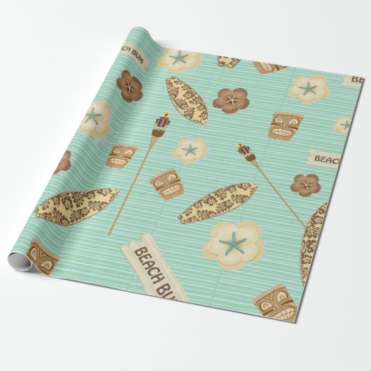 Beach Bum Linen Wrapping Paper ラッピングペーパー (アンロールド)