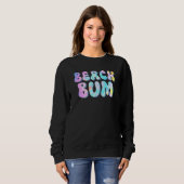 Beach Bum Vintage Trendy スウェットシャツ (正面フル)