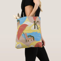 Beach Chair Art Custom Summer Tote