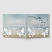 Beach Chairs Wedding Vow Renewal ゲストブック (全面)