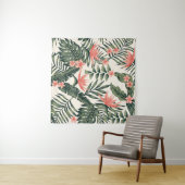 Beach cheerful seamless pattern wallpaper of tropi タペストリー (インサイチュ(横))