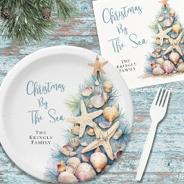Beach Christmas ペーパープレート