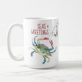 Beach Christmas Crab Coffee Mugs コーヒーマグカップ