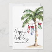 Beach Christmas Happy シーズンカード (正面)