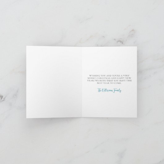 Beach Christmas Tree シーズンカード (内部)