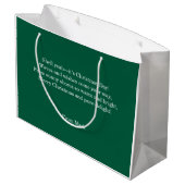 Beach Christmas with Surfer Santa Barbecue ラージペーパーバッグ (裏面アングル)