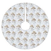 Beach Coast Snowman Christmas ブラッシュドポリエステルツリースカート (正面)