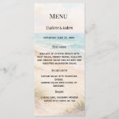 Beach coastal dinner wedding メニュー (正面)