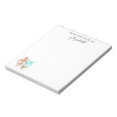 Beach Coastal Seashells Tropical From the Desk Of ノートパッド (回転)