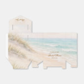Beach coastal summer bridal shower フェイバーボックス (折り畳みなし)
