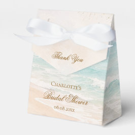 Beach coastal summer bridal shower フェイバーボックス