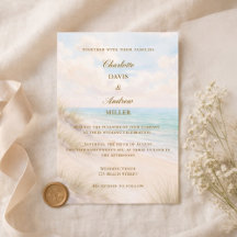 Beach coastal wedding