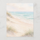 Beach coastal wedding program timeline (裏面)