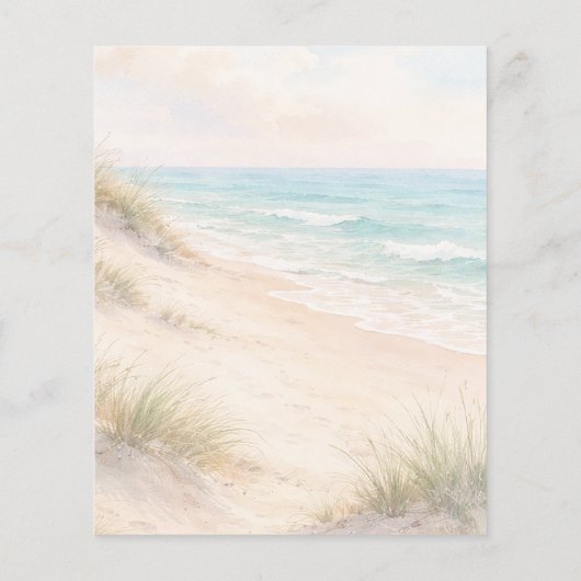 Beach coastal wedding program timeline (裏面)