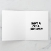 BEACH COOL CAT BIRTHDAY GREETING CARD カード (内部)