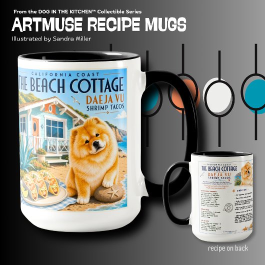 BEACH COTTAGE エビのタコス アートミューズ チョウ マグ
