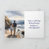 BEACH COUPLE ANNIVERSARY CARD サンキューカード (内部)