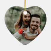 Beach couple photo Valentine セラミックオーナメント (裏面)