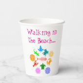 Beach Creatures 紙コップ (裏面)
