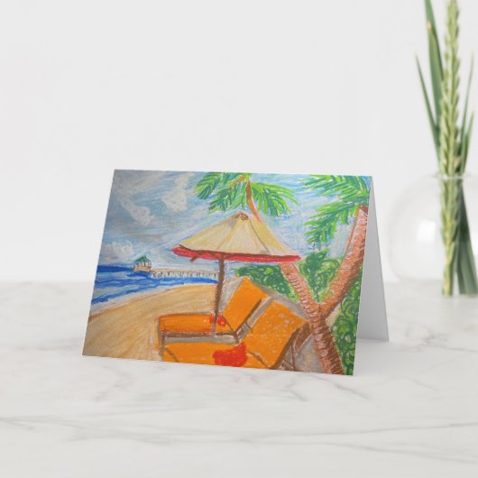 Beach 🏖️ Day 🏝️  サンキューカード (正面)