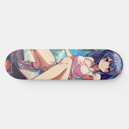 Beach Day Anime Skateboard Deck スケートボード (横)