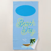 Beach day beach towel ビーチタオル (正面)