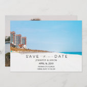 Beach Destination Wedding Photo Save the Date セーブザデート (正面/裏面)