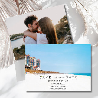 Beach Destination Wedding Photo Save the Date セーブザデート