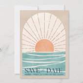 Beach Destination Wedding Photo Save the Date セーブザデート (正面)