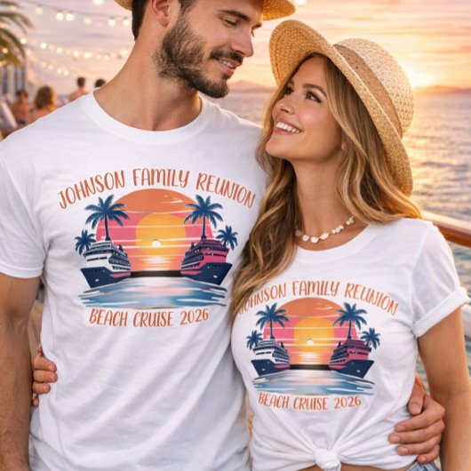 Beach Family Reunion Custom Cruise Summer Vacation Tシャツ
