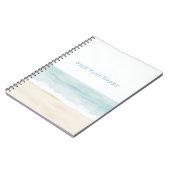 Beach Find Your Happy Ocean ノートブック (左側)