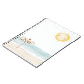Beach Find Your Happy Sun ノートブック (左側)