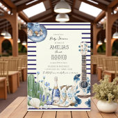  beach first rodeo coastal baby shower 招待状