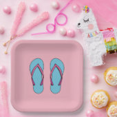 Beach Flip Flops ペーパープレート (パーティー)