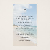 Beach Forever In Our Hearts Photo Prayer Card (裏面)