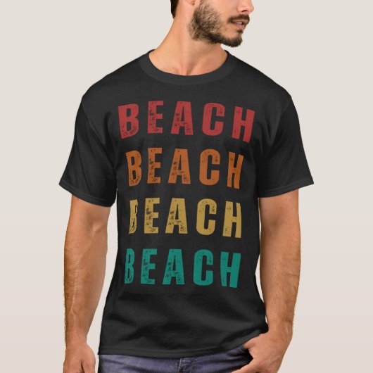 Beach Fun and Vintage Style Tシャツ (正面)