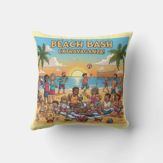 Beach Gathering クッション (裏面)