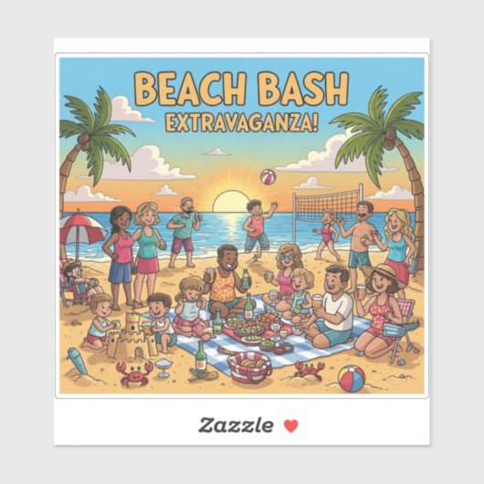 Beach Gathering シール (シート)