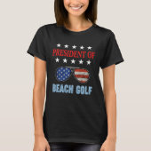 Beach Golf Accessories  USA Flag Beach Saying Tシャツ (正面)
