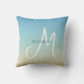 Beach Gradient Monogram  クッション (裏面)